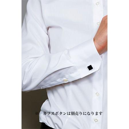 レディースシャツ スリムフィット 長袖 プレミアムコットン 形態安定 ワイドカラー 日本製｜ozie｜04