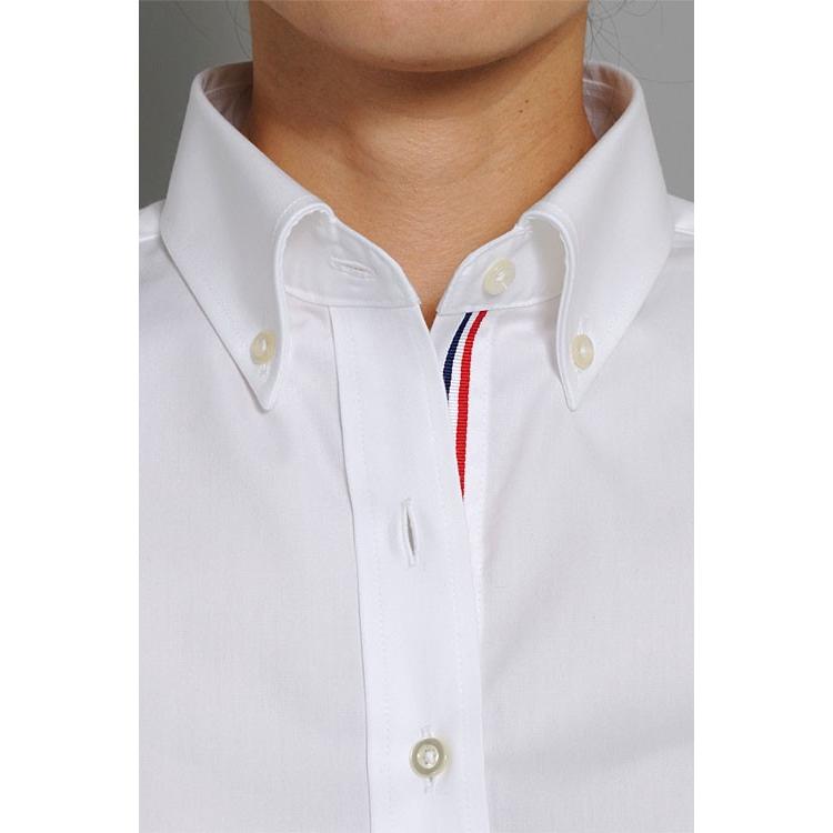 レディース シャツ ビジネス ワイシャツ ブラウス 長袖 白 ボタンダウン 形態安定 綿100 プレミアムコットン 日本製 スリム トップス 大きいサイズ おしゃれ 6274 A10 1 White Ozie オジエ ワイシャツ専門店 通販 Yahoo ショッピング