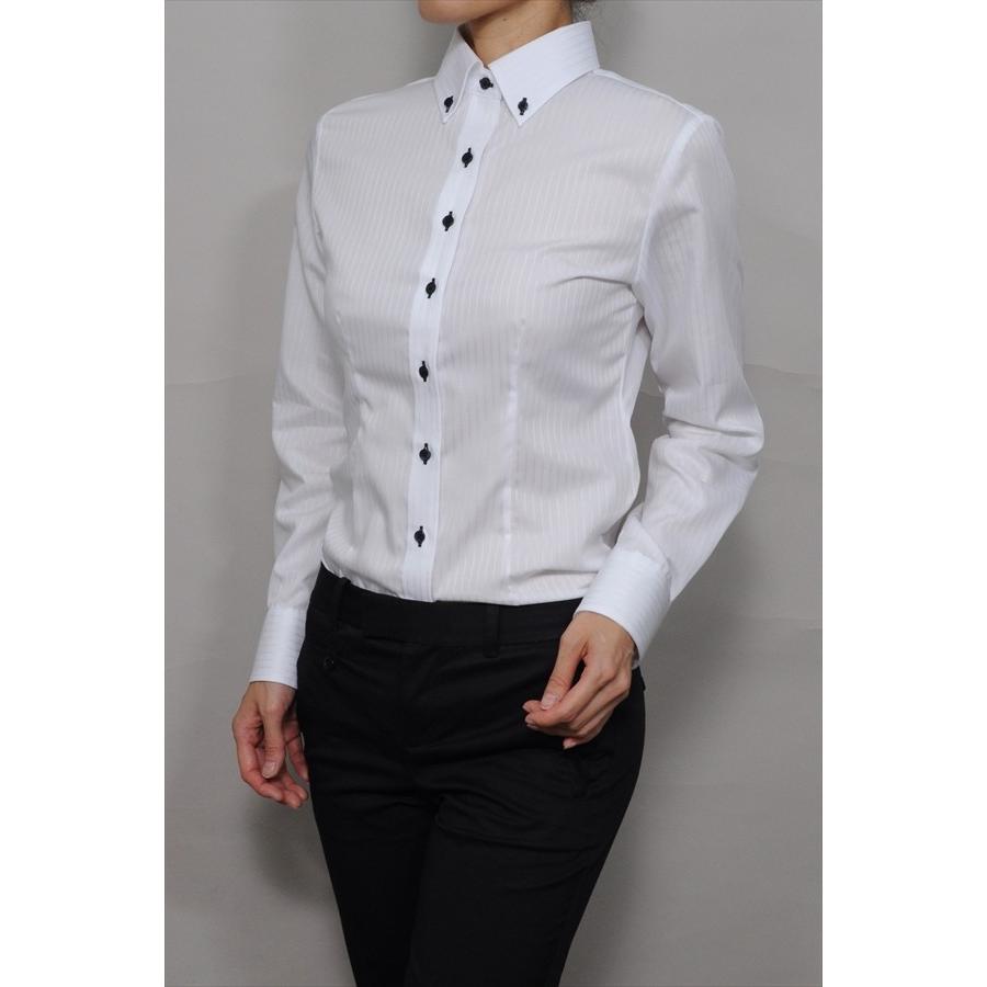 ozie レディースシャツ ワイシャツ 白 オフィス ブラウス