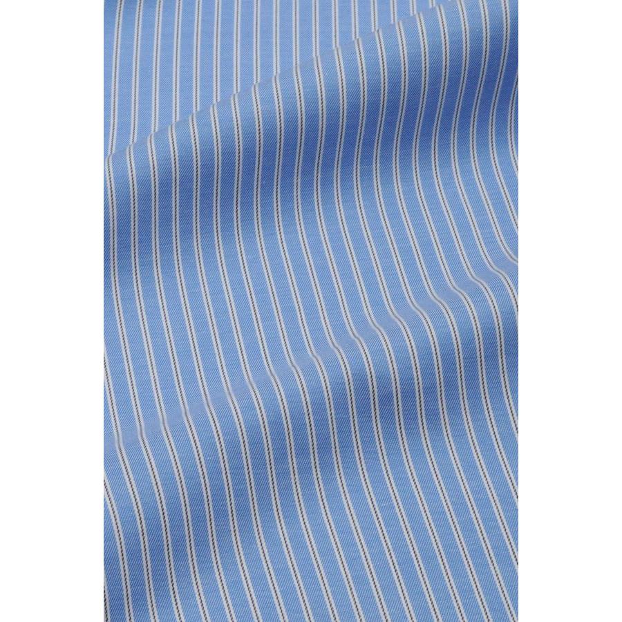 レディース シャツ ビジネス ワイシャツ ブラウス 長袖 ボタンダウン 青 スリムフィット トップス おしゃれ | ozie | 10