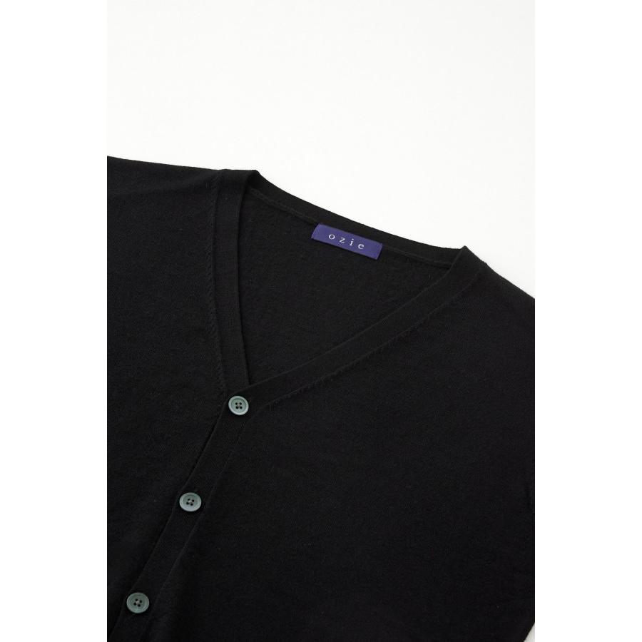 ozie（オジエ） セーター Vネックカーディガン メンズ 長袖 メリノ