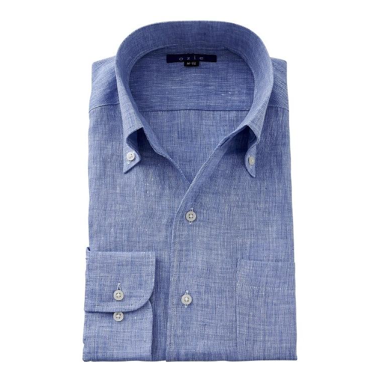 ワイシャツ メンズ 長袖 ビジネスシャツ Yシャツ カジュアルシャツ ボタンダウン スキッパーシャツ イタリアンカラーシャツ リネン 麻シャツ おしゃれ 最大62 Offクーポン