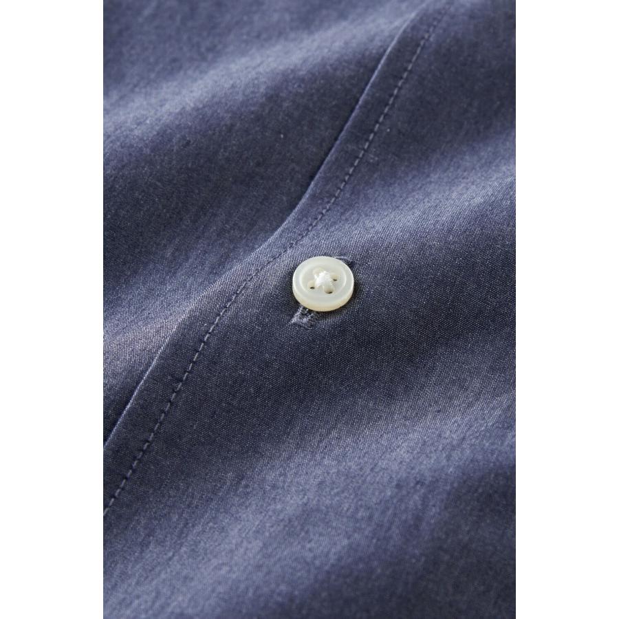 ワイシャツ メンズ 長袖 カッターシャツ yシャツ ビジネスシャツ ブロード 綿100％ プレミアムコットン ポケットなし イタリアンカラー おしゃれ | ozie | 05