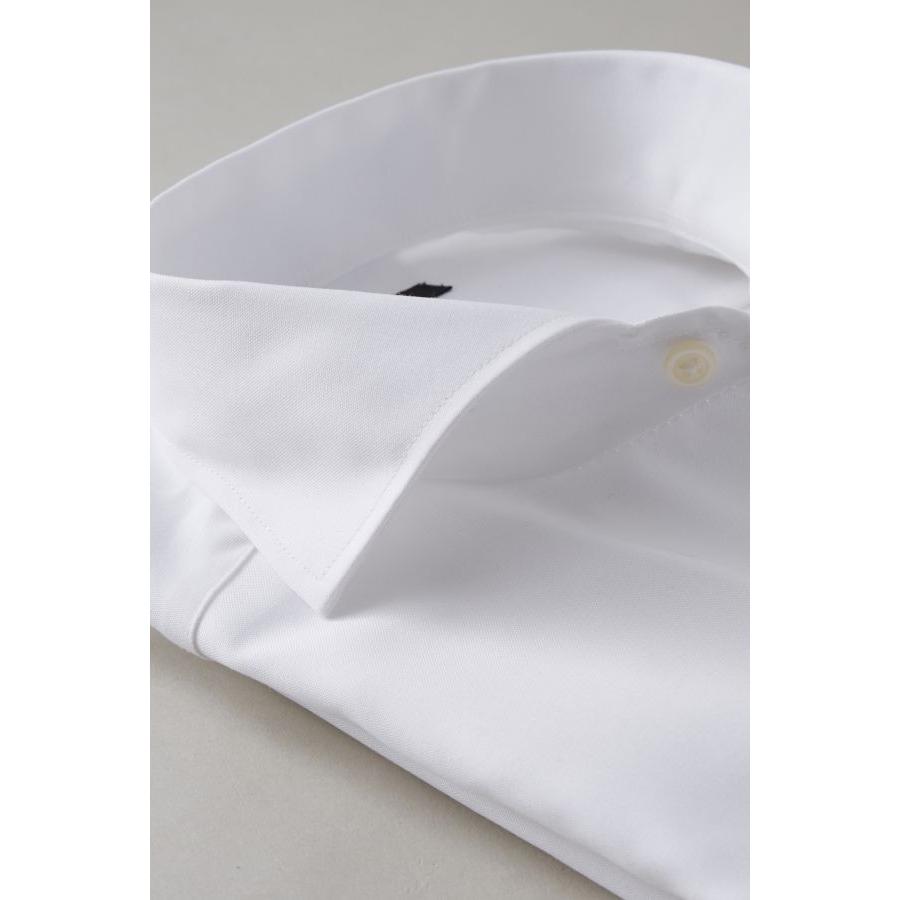 イタリアンカラー ワイドカラー ワイシャツ メンズ 長袖 白シャツ ホワイト スリム プレミアムコットン 形態安定 ビジネスシャツ おしゃれ 3l 4l 8045 Y01a White ワイシャツ専門店 Ozie オジエ 通販 Yahoo ショッピング