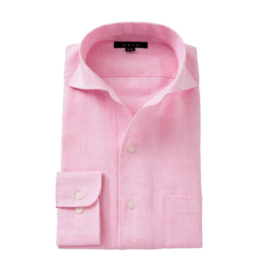 ワイシャツ メンズ 長袖 ビジネスシャツ Yシャツ カジュアルシャツ ワイドカラー イタリアンカラーシャツ リネンシャツ 麻 おしゃれ 大切な