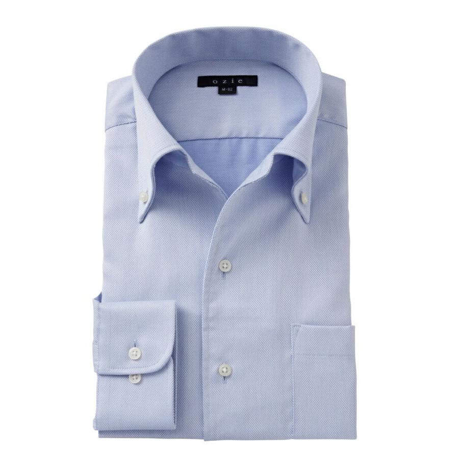 ワイシャツ メンズ 長袖 人気大割引 ビジネスシャツ Yシャツ ドレスシャツ 形態安定 ボタンダウン 大きいサイズ 日本に 綿100% おしゃれ 青 イタリアンカラー