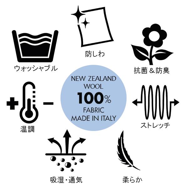 ワイシャツ メンズ 長袖 ドレスシャツ カッターシャツ ビジネスシャツ メリノウール100% ブルー イージーケア ノーアイロン イタリアンカラー ワイドカラー | ozie | 12