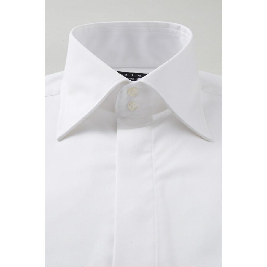 ワイシャツ メンズ 長袖 スリム ビジネスシャツ Yシャツ ワイドカラー ドゥエボットーニ ホワイト 白 ダブルカフス ポケット無し ビジネスシャツ おしゃれ 8066h Y11a White Ozie オジエ ワイシャツ専門店 通販 Yahoo ショッピング