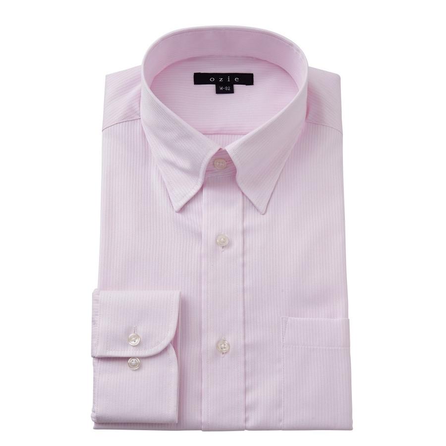 スナップダウン ワイシャツ メンズ 長袖 スリム ピンク サックス 綿100 形態安定 プレミアムコットン ドレスシャツ 無地 おしゃれ 3l 4l 大きいサイズ 8076 G09c Pink Ozie オジエ ワイシャツ専門店 通販 Yahoo ショッピング