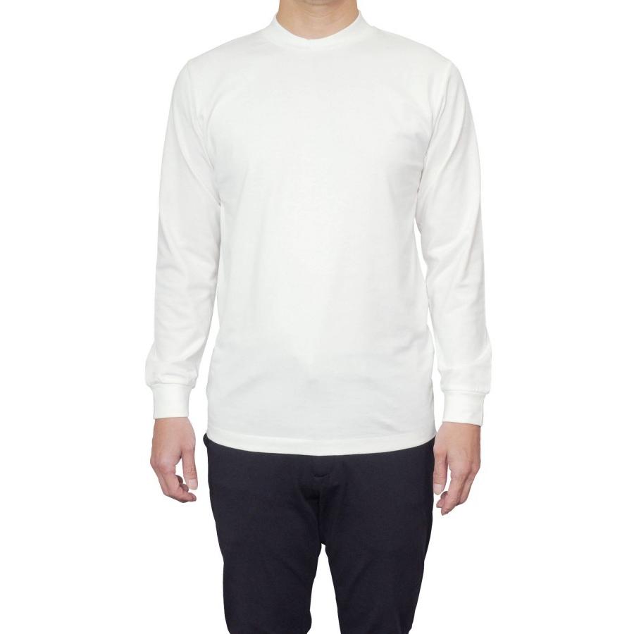 Tシャツ メンズ 長袖 丸首 クルーネック 綿100％ 40番手 カットソー 天竺 ニット ニット リブ高め 快適 着心地 ビジネスカジュアル おしゃれ | ozie | 06