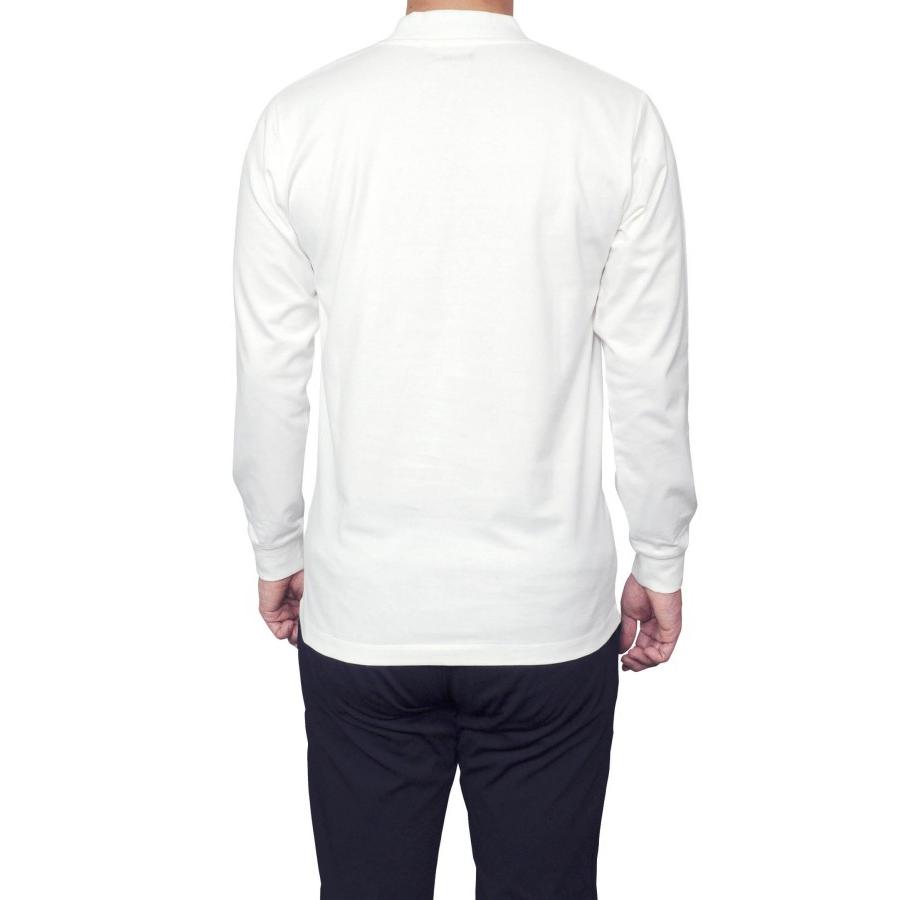 Tシャツ メンズ 長袖 丸首 クルーネック 綿100％ 40番手 カットソー 天竺 ニット ニット リブ高め 快適 着心地 ビジネスカジュアル おしゃれ | ozie | 08