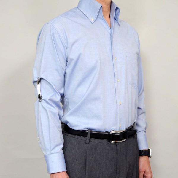 アームクリップ アームガーター アームバンド アームベルト 男女兼用 フック式 クリップ式 吊りバンド式 事務 オフィス 礼装 無地 黒 白 紺 オジエ ozie 日本製 | ozie | 17