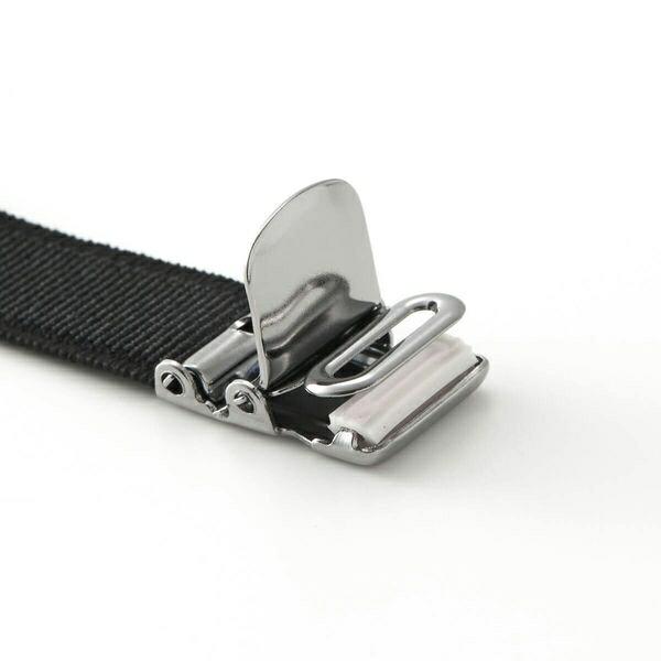 アームクリップ アームガーター アームバンド アームベルト 男女兼用 フック式 クリップ式 吊りバンド式 事務 オフィス 礼装 無地 黒 白 紺 オジエ ozie 日本製 | ozie | 06