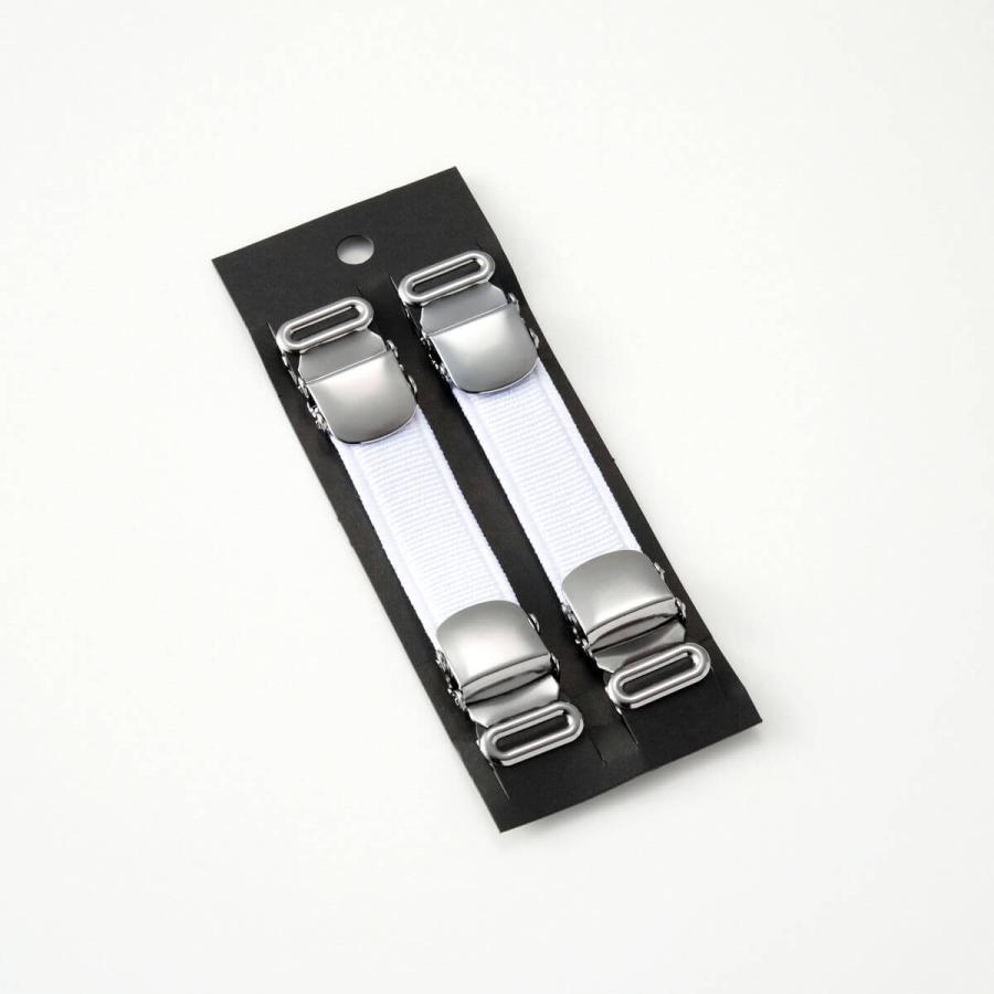 アームクリップ アームガーター アームバンド アームベルト 男女兼用 フック式 クリップ式 吊りバンド式 事務 オフィス 礼装 無地 黒 白 紺 オジエ ozie 日本製 | ozie | 08