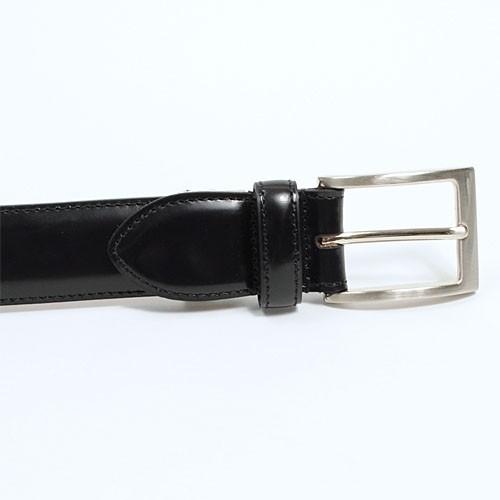 ベルト ガラス革 牛革 日本製  黒 ブラック フリーサイズ オジエ ozie おしゃれ | ozie | 01