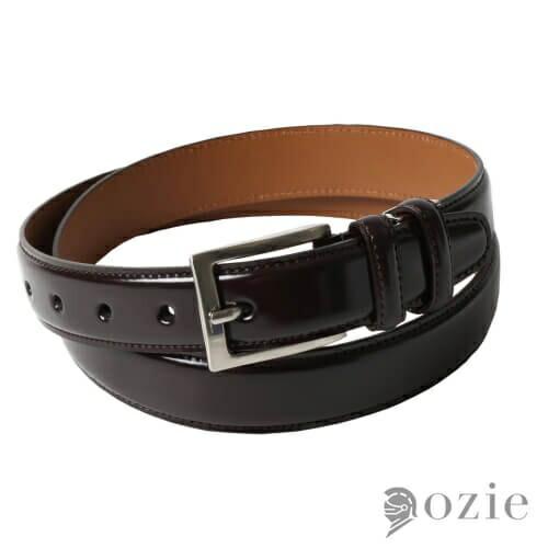 ベルト 馬革 コードバン ブラウン 日本製 オジエ ozie おしゃれ | ozie