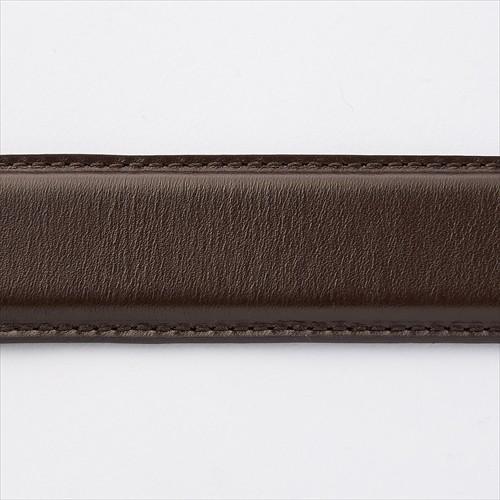 ベルト メンズ ビジネス レザー 牛革 本革 穴なし ピンなし スライド式 茶色 ブラウン 無地 日本製 通勤 通学 おしゃれ 長さ調整可 送料無料 オジエ ozie | ozie | 03