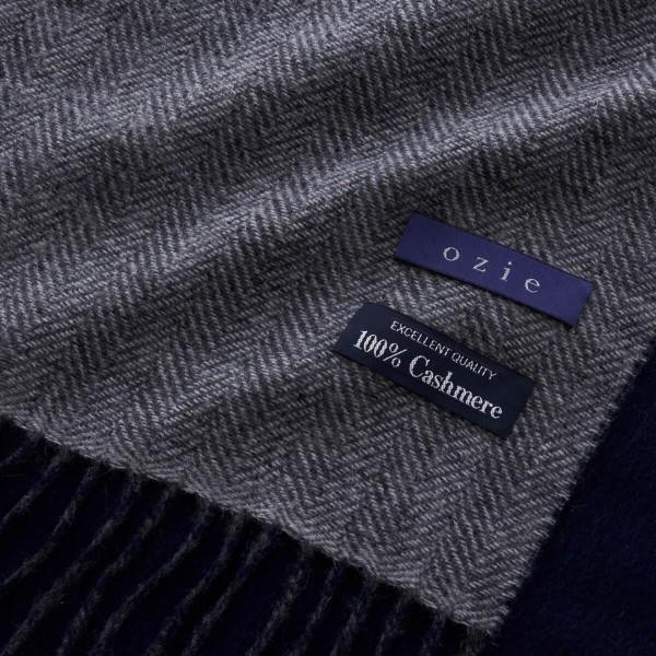 ユンポ DAPPER'S  ストール新品ペイズリー ネイビー&グレー ユンポ DAPPER'S ストール新品ペイズリー ネイビー&グレー ユンポ