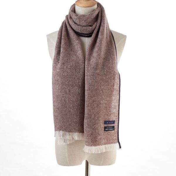 マフラー ストール カシミヤ100 ブラウン 茶色 ワイン レッド 赤 ヘリンボーン 大判 ギフト プレゼント オジエ Ozie フリンジ 秋冬 おしゃれ Msf Q Kem2111 38 Brown Ozie オジエ ワイシャツ専門店 通販 Yahoo ショッピング