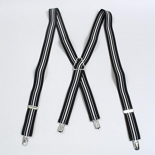 サスペンダー メンズ 黒 結婚式 フォーマル ストライプ 日本製 ギフト パーティー イベント 制服 ユニフォーム タキシード ブレイシーズ | ozie | 01