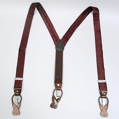 サスペンダー メンズ 結婚式 フォーマル 無地 ワインレッド 日本製 ギフト パーティー イベント 制服 ユニフォーム タキシード ブレイシーズ | ozie | 01