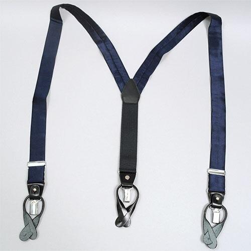サスペンダー メンズ 紺 結婚式 フォーマル 無地 日本製 ギフト パーティー イベント 制服 ユニフォーム タキシード ブレイシーズ | ozie | 01