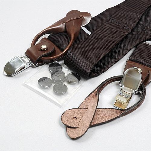 サスペンダー メンズ 茶 結婚式 フォーマル 無地 日本製 ギフト パーティー イベント 制服 ユニフォーム タキシード ブレイシーズ | ozie | 02