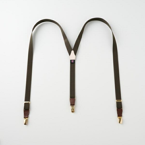 サスペンダー メンズ レディース カーキ 緑 ALBERT THURSTON イギリス製 ギフト パーティー イベント 制服 ユニフォーム ブレイシーズ | ozie | 02