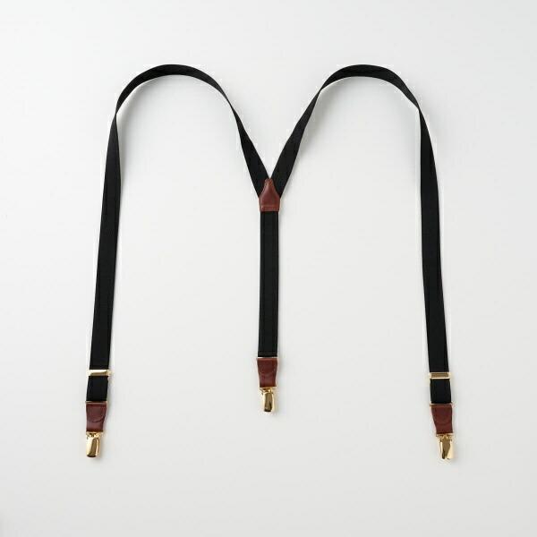 ozie（オジエ） サスペンダー メンズ レディース ブラック 黒 ALBERT