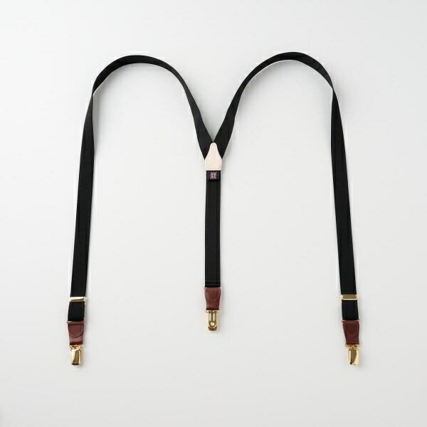 サスペンダー メンズ レディース ブラック 黒 ALBERT THURSTON イギリス製 ギフト パーティー イベント 制服 ユニフォーム ブレイシーズ | ozie | 02