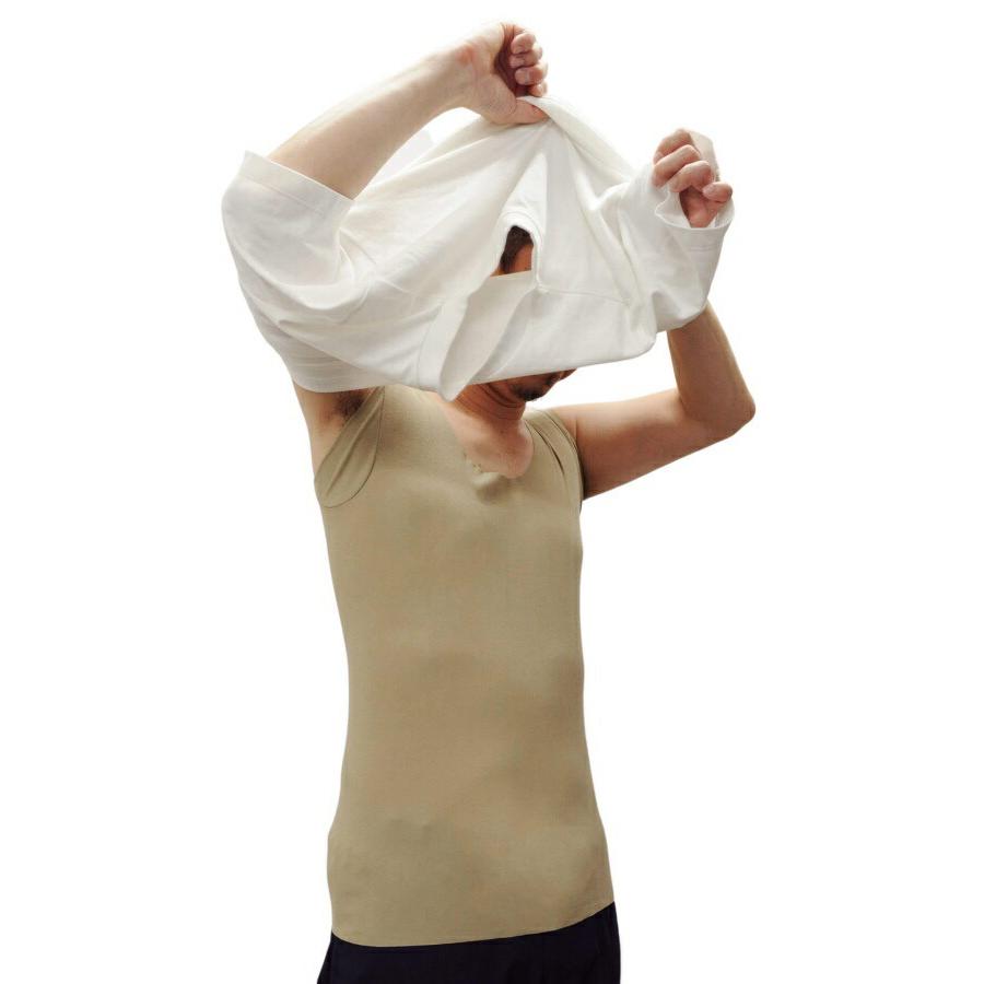 グンゼ Gunze Yg ワイジー インナー 下着 カットオフ メンズ ノースリーブ 袖なし 脇パッド Uネック 吸湿速乾 抗菌防臭 ドライ ベージュ 快適 サラサラ 日本製 Yv2618p Vc Ozie オジエ ワイシャツ専門店 通販 Yahoo ショッピング