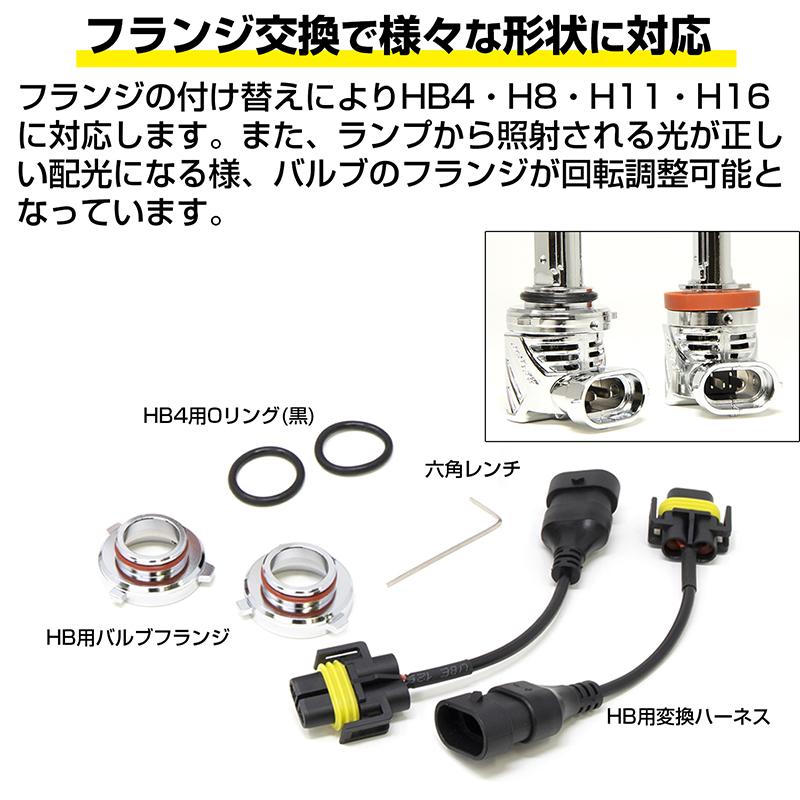 H8/H11/H16/HB4 フォグ専用 LEDバルブ 2色切り替え バイカラー 2900K 