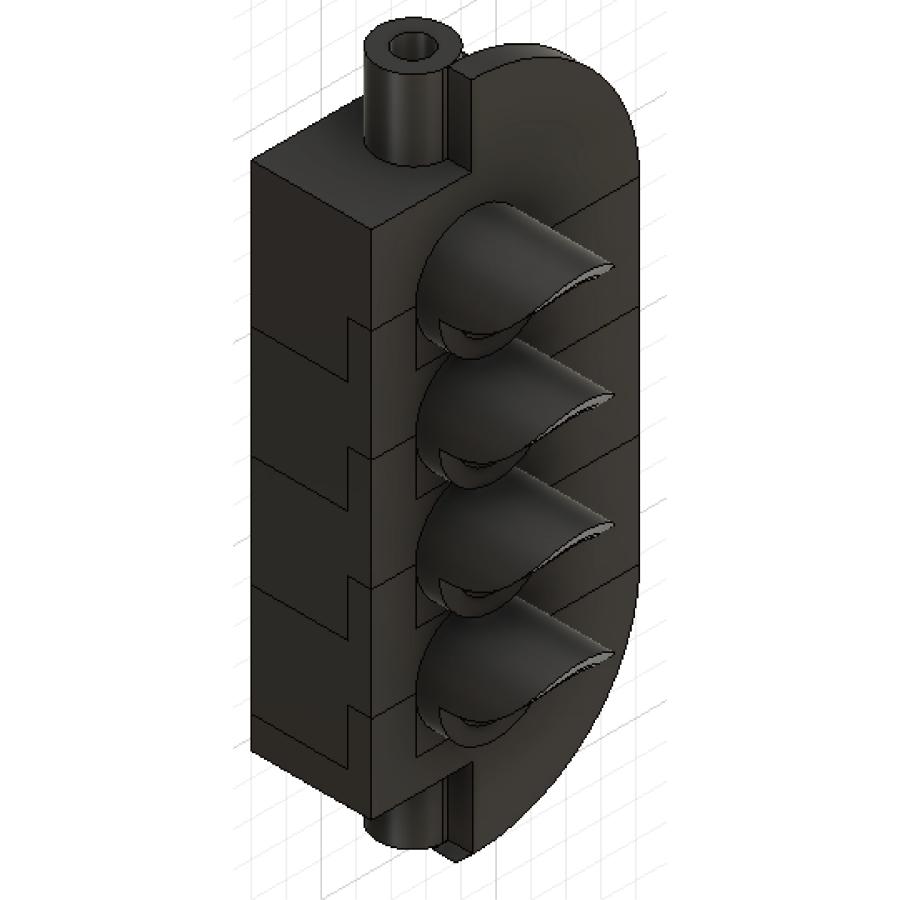 【N200G】新3D信号機4灯式支障回避左【Nゲージ】 | 