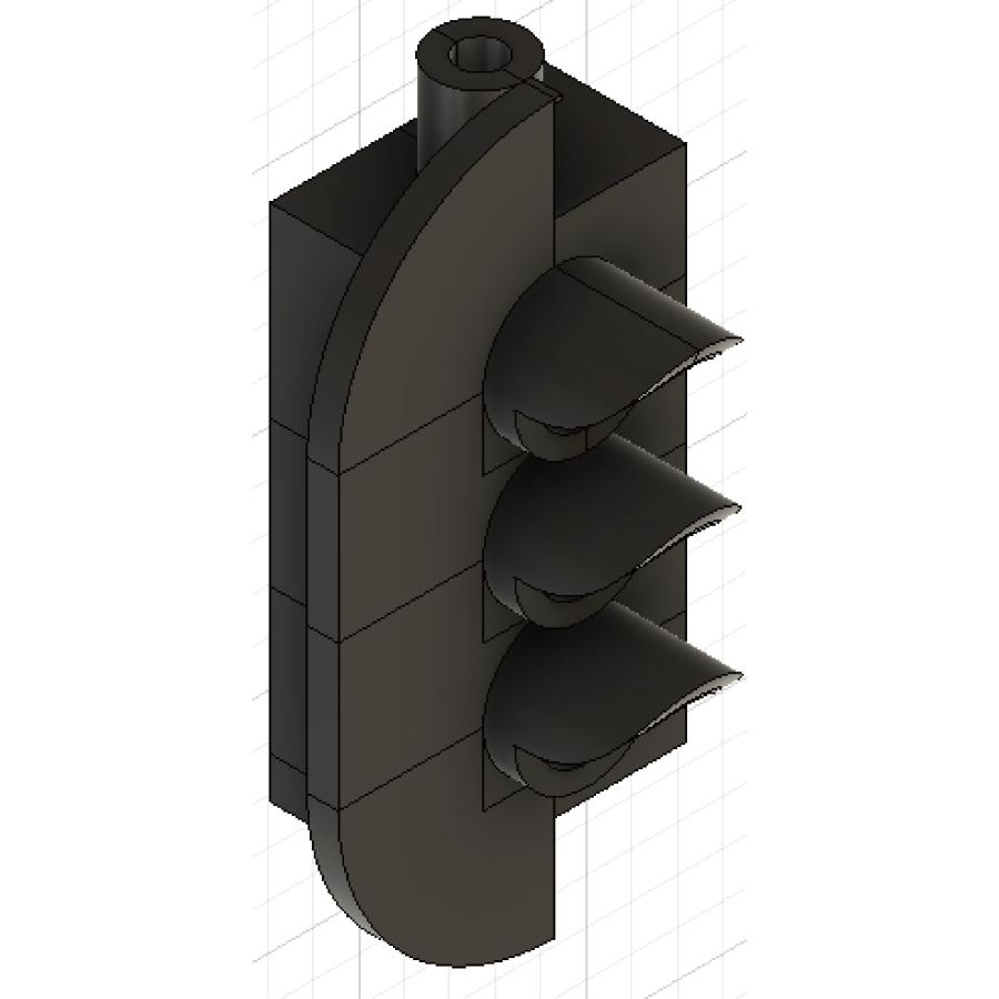 【N200I】新3D信号機3灯式支障回避右【Nゲージ】 | 