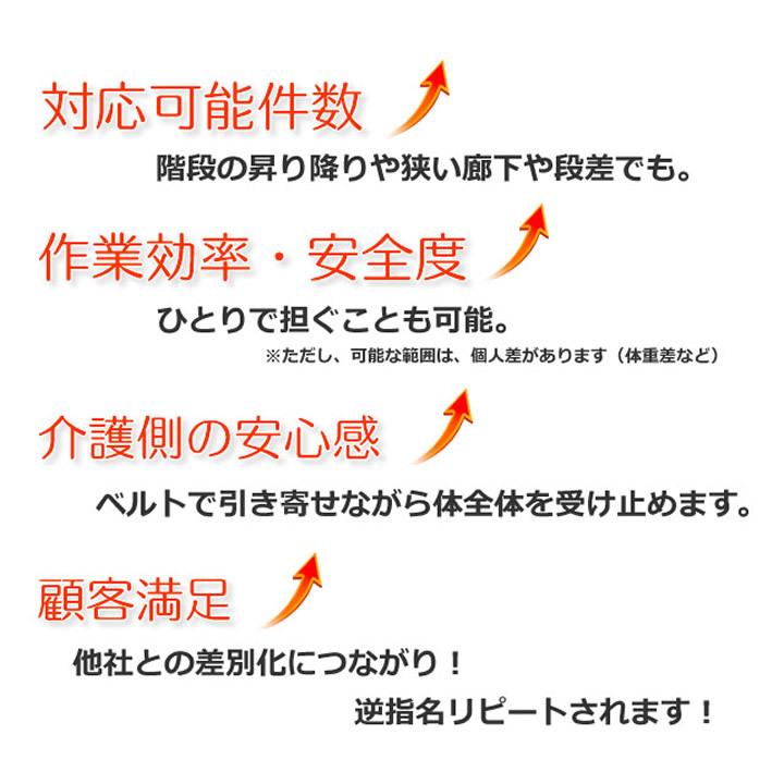 布担架 救護用ベルカ担架ベルカ BELKA-SB160A 収納袋付き簡易担架 布担架 ターポリン担架 防水防炎布 避難訓練 介護タクシー 通院介助 移動介助 福祉用具｜ozoneassocia｜07