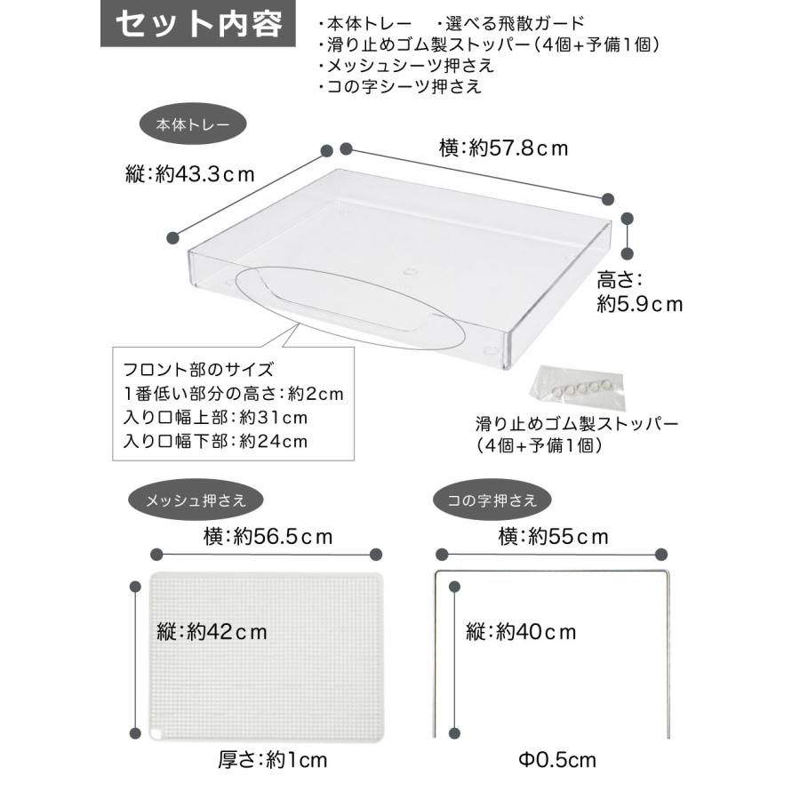 在庫限り】4点セット品 犬 トイレトレー おしゃれ クリアレット