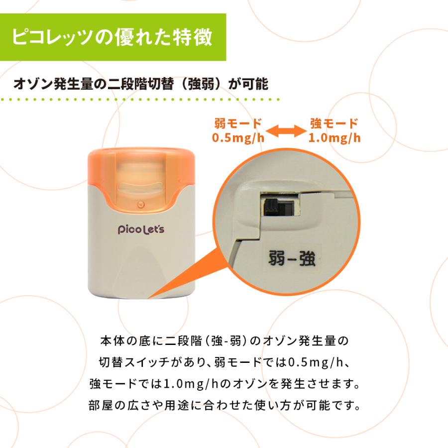 日本製 脱臭機 セット（クオフューチャー・ピコレッツ）黒 オゾン脱臭