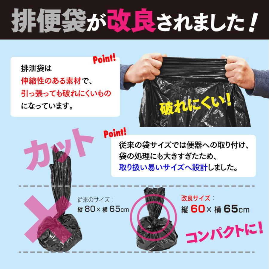 非常用トイレ 携帯トイレセット（トイレのプルポイ）アルミ個包装 凝固剤55回分 消臭 抗菌 処理袋50枚 15年保存 防災用品 緊急用 災害 断水 アウトドア |  | 03