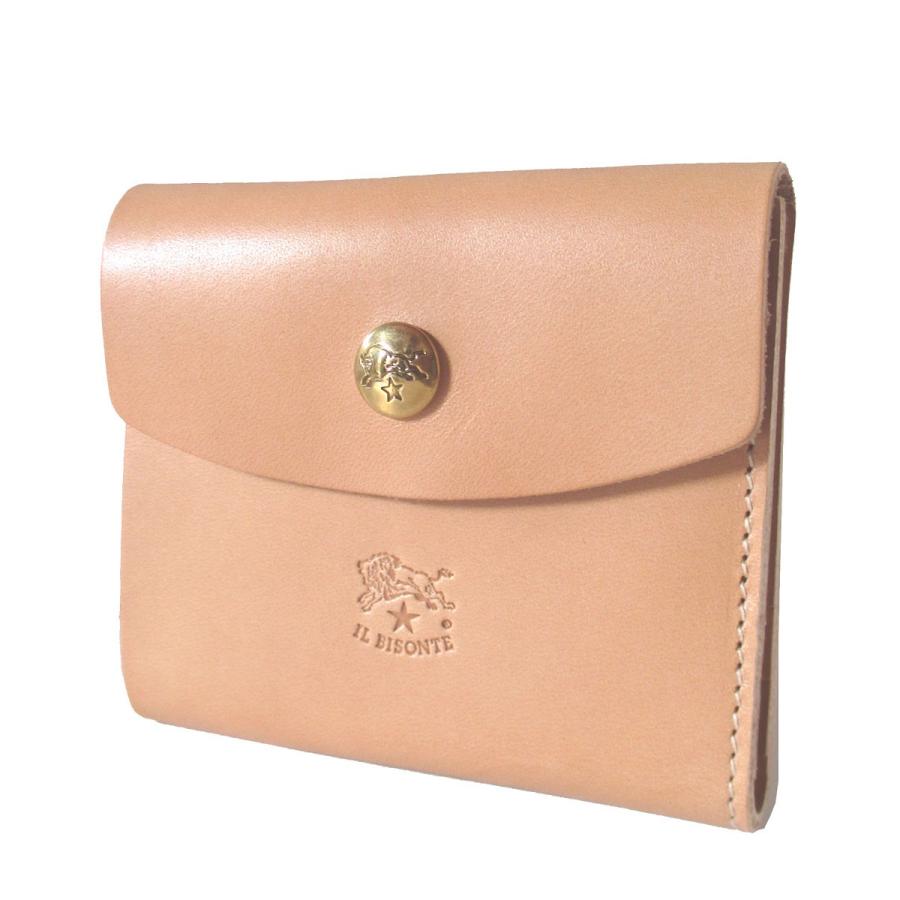 イルビゾンテ Il Il Bisonte 2ツ折り ミニサイズ 札入れ C1158p3 965o Natural Natural Genuine ナチュラル Genuine Leather Ilb C1158p3 Na セレクトショップ Ozselect