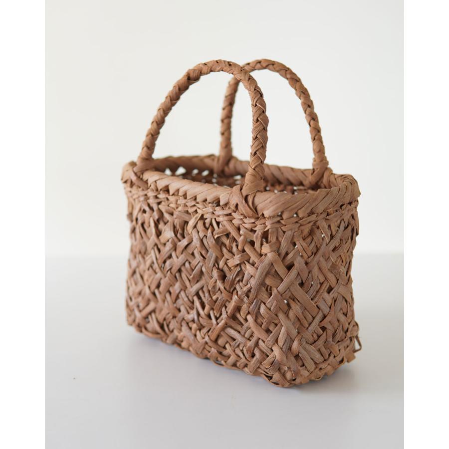 山葡萄 籠バッグ 乱れ編み 山葡萄 乱れ編み かごバッグ 横幅23cm (オズのかごバッグ