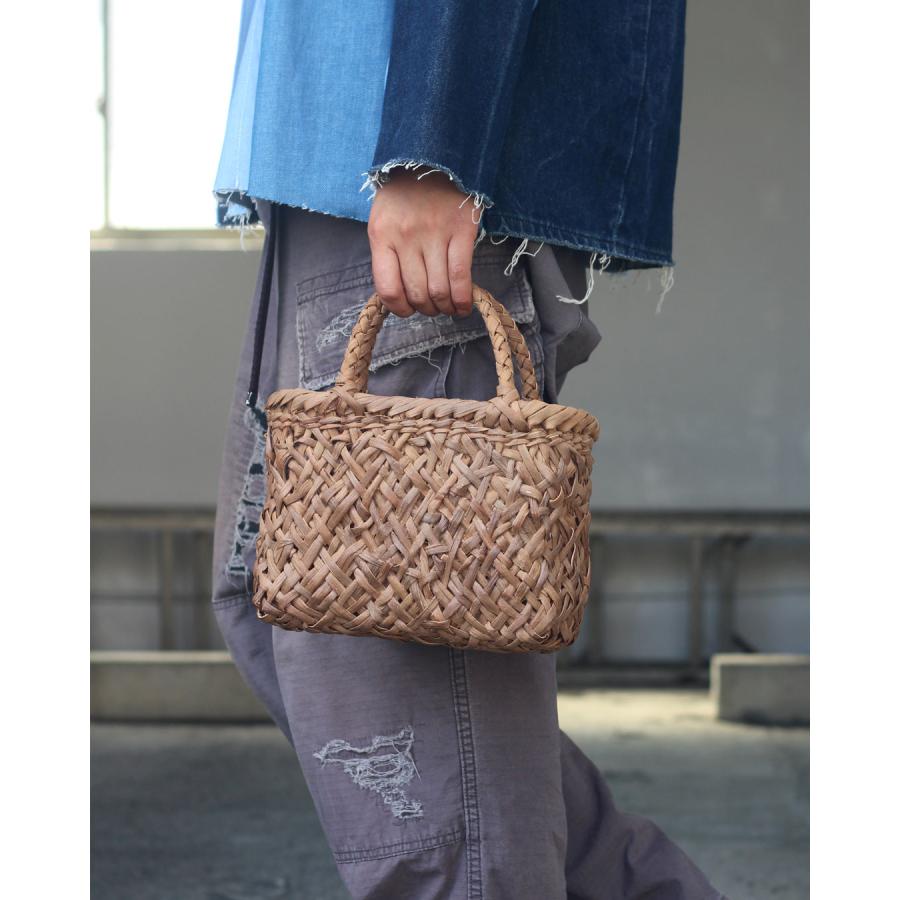 ❤️山葡萄 籠バッグ 軽量 山葡萄 乱れ編み かごバッグ 横幅23cm (オズ