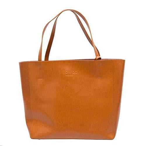 AUS発 Willow bay きれいめレザートートバッグ (タン) LUXE Leather Tote (TAN) 海外発送品