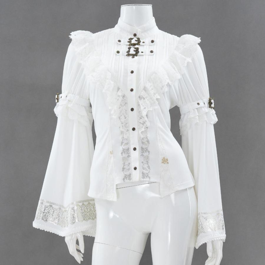 Larme d'Alice バックル2WAYブラウス 黒色 ozzonjapan Larme d'Alice