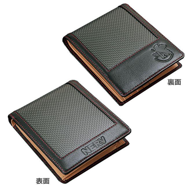 エヴァンゲリヲン 新劇場版NERVカーボンウォレット エヴァンゲリオン新劇場版 二つ折り財布 NERV カーボン