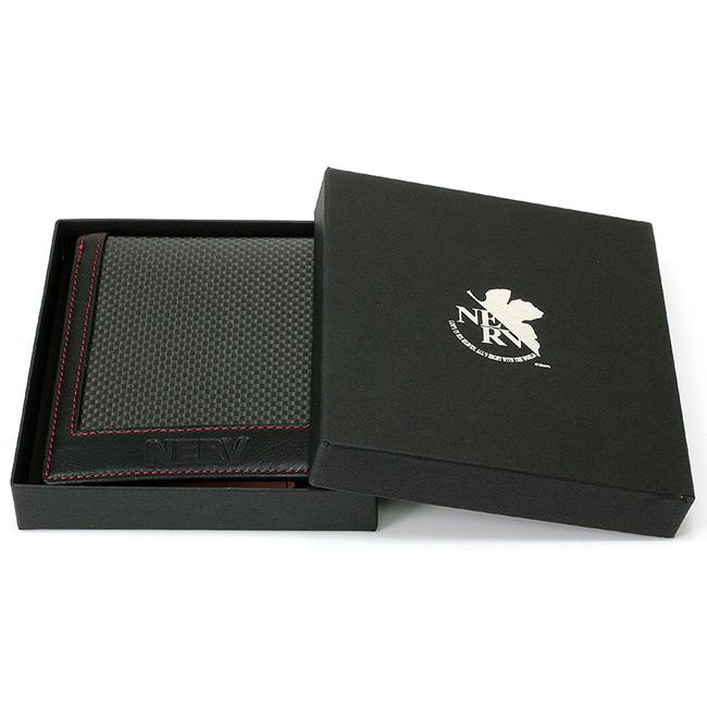 エヴァンゲリオン新劇場版 二つ折り財布 NERV カーボンウォレット