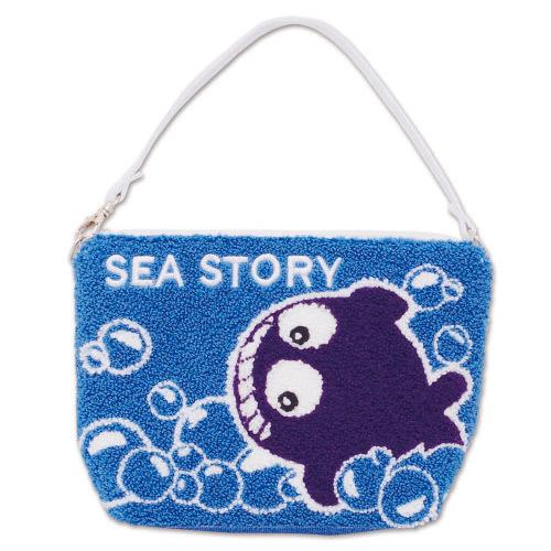 海物語 クジラッキー サガラ刺繍 マルチケース 化粧ポーチ : グッズ