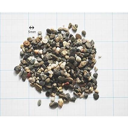天然観賞魚用底砂 砂利 5kg 水槽 小分け包装 アクアリウム 小粒 : P&F