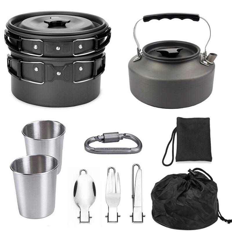 キャンプクッカーセット アウトドア 食器 アルミ クッカー セット 収納袋付き 登山 アウトドア調理器具 9点セット キャンプ 釣り ハイキング 旅行 鍋 フライパン ピー アンド クロッシー 通販 Yahoo ショッピング