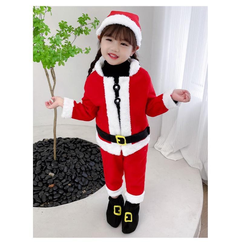 サンタ コスプレ 4点セット クリスマス 子供服 キッズ 女の子 男の子 衣装 仮装 子供 サンタドレス サンタ衣装 サンタクロース サンタコスプレ｜p-and-xi｜12