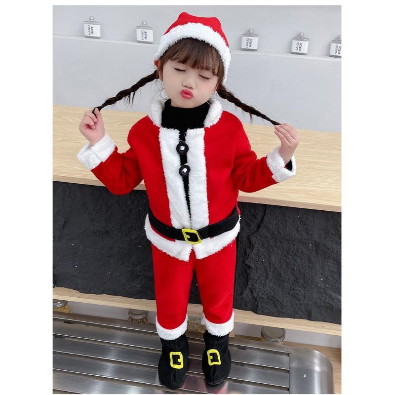 サンタ コスプレ 4点セット クリスマス 子供服 キッズ 女の子 男の子 衣装 仮装 子供 サンタドレス サンタ衣装 サンタクロース サンタコスプレ｜p-and-xi｜09